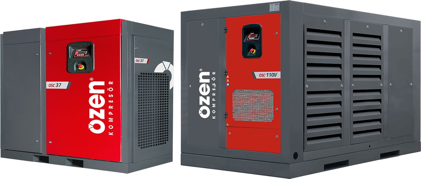 Компрессоры OZEN EN и OSC: винтовые маслосмазываемые компрессоры
