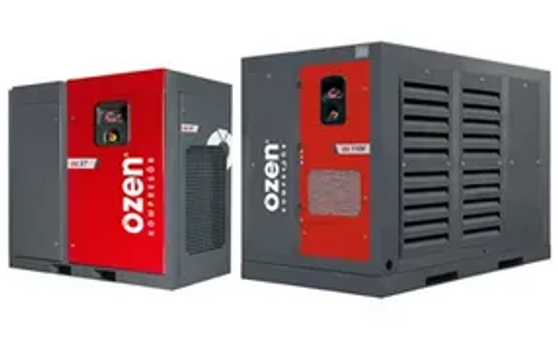 Серия электрических стационарных винтовых компрессоров EN и OSC для цеховых помещений с ременным приводом в диапазоне мощностей от 5.5 до 315 кВт.